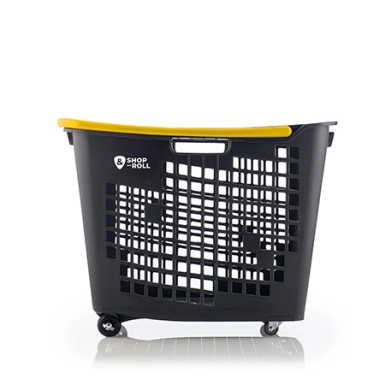 Корзина ShopRoll 55L желтый